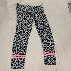 Victoria's Secret Leggings with Leopard and Pink Accents